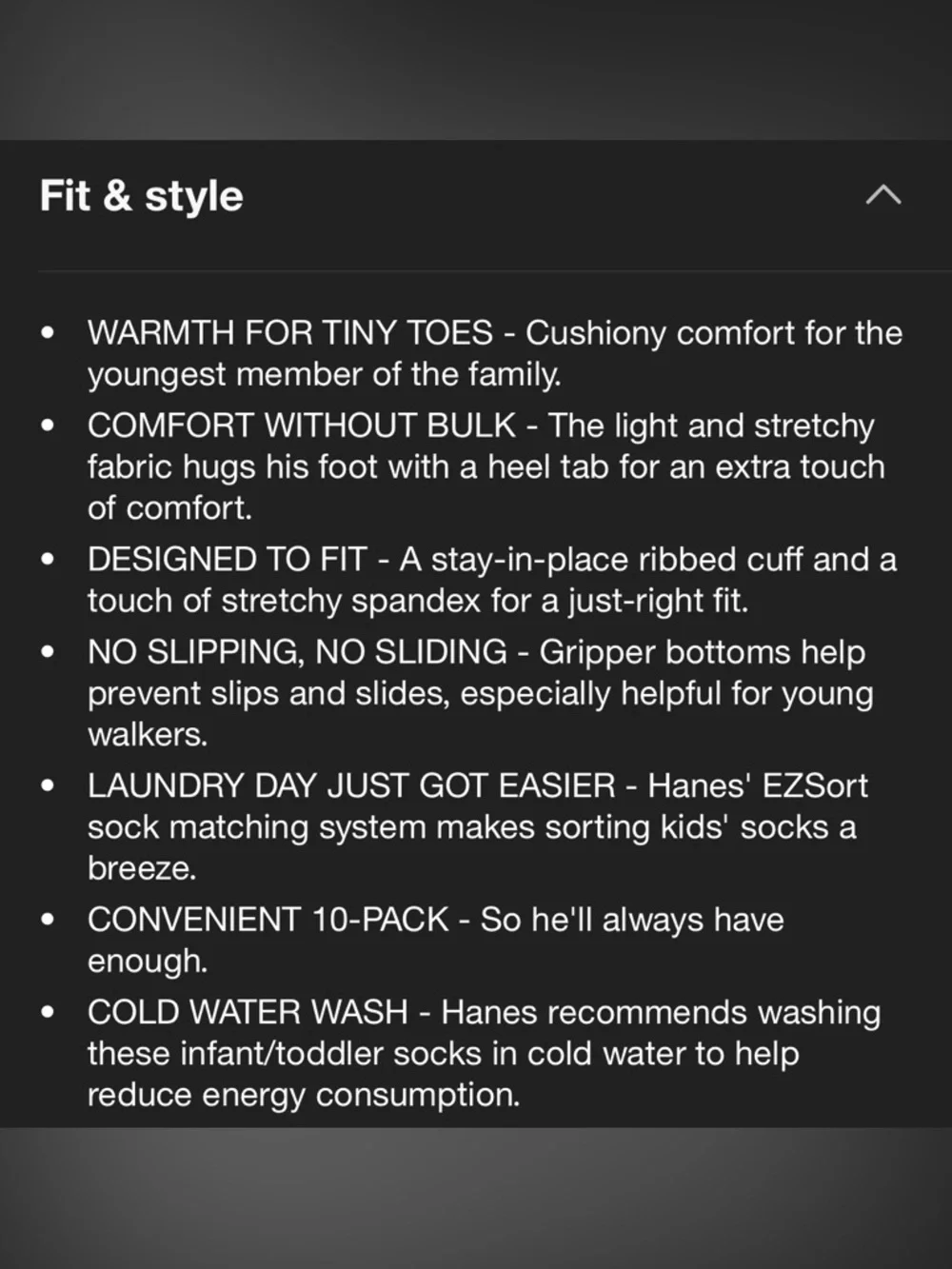 Hanes Infant Boys Low-Cut Sock Pack - 10 pk‎ with grippers